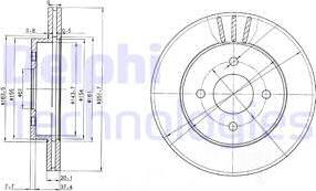 Delphi BG3932 - Гальмівний диск autozip.com.ua