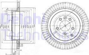 Delphi BG3925C-18B1 - Гальмівний диск autozip.com.ua