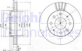 Delphi BG3401 - Гальмівний диск autozip.com.ua