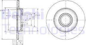 Delphi BG3416 - Гальмівний диск autozip.com.ua