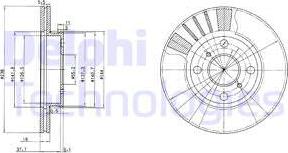 Delphi BG3424 - Гальмівний диск autozip.com.ua
