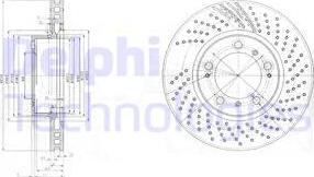 Delphi BG3564 - Гальмівний диск autozip.com.ua