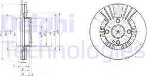 Delphi BG3509 - Гальмівний диск autozip.com.ua