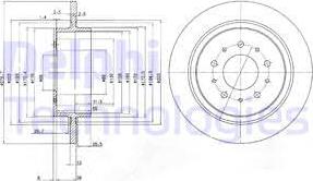 Delphi BG3502 - Гальмівний диск autozip.com.ua