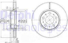 Delphi BG3513C - Гальмівний диск autozip.com.ua