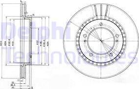 Delphi BG3587 - Гальмівний диск autozip.com.ua