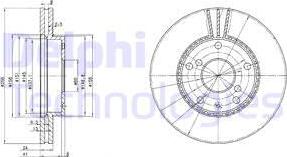 Delphi BG3531 - Гальмівний диск autozip.com.ua