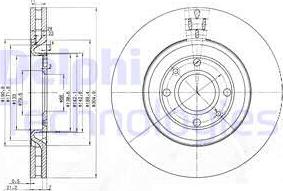 Delphi BG3529 - Гальмівний диск autozip.com.ua