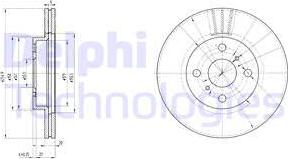 Delphi BG3520 - Гальмівний диск autozip.com.ua