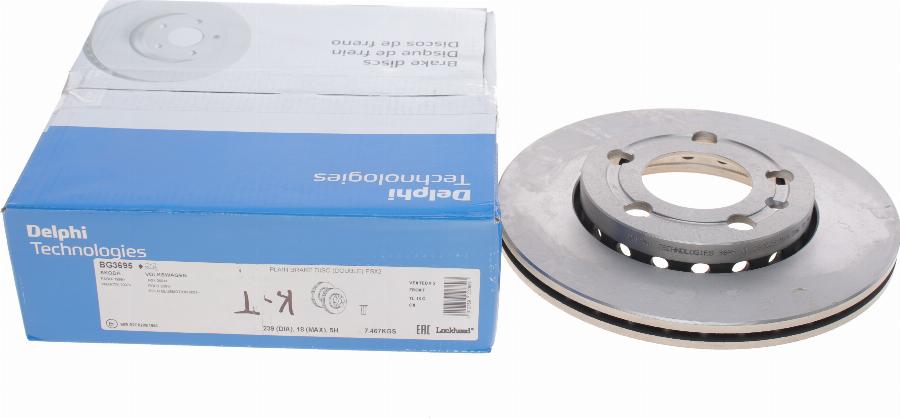 Delphi BG3695 - Гальмівний диск autozip.com.ua