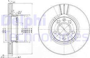 Delphi BG3696 - Гальмівний диск autozip.com.ua