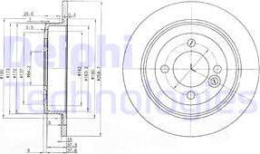 Delphi BG3662 - Гальмівний диск autozip.com.ua