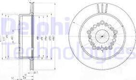 Delphi BG3617 - Гальмівний диск autozip.com.ua