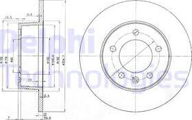 Delphi BG3681C - Гальмівний диск autozip.com.ua