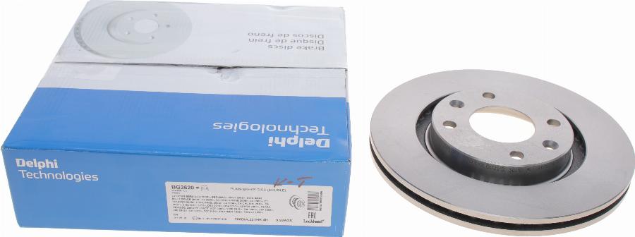 Delphi BG3620 - Гальмівний диск autozip.com.ua
