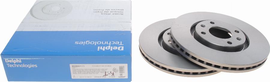 Delphi BG3622 - Гальмівний диск autozip.com.ua