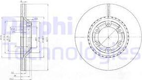 Delphi BG3679 - Гальмівний диск autozip.com.ua