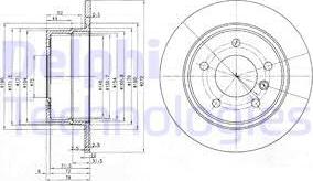 Delphi BG3040 - Гальмівний диск autozip.com.ua