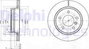 Delphi BG3041 - Гальмівний диск autozip.com.ua