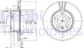 Delphi BG3043 - Гальмівний диск autozip.com.ua