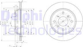 Delphi BG3062 - Гальмівний диск autozip.com.ua