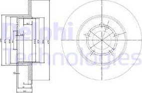 Delphi BG3089 - Гальмівний диск autozip.com.ua