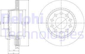 Delphi BG3031 - Гальмівний диск autozip.com.ua