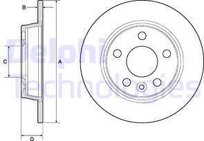 Delphi BG3026 - Гальмівний диск autozip.com.ua