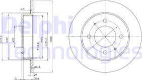 Delphi BG3070 - Гальмівний диск autozip.com.ua