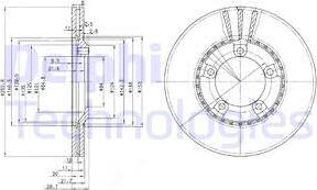 Delphi BG3071 - Гальмівний диск autozip.com.ua