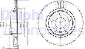 Delphi BG3198 - Гальмівний диск autozip.com.ua