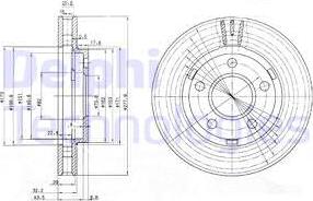 Delphi BG3144 - Гальмівний диск autozip.com.ua