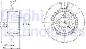 Delphi BG3160 - Гальмівний диск autozip.com.ua