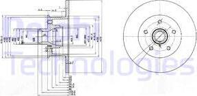 Delphi BG310 - Гальмівний диск autozip.com.ua