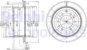 Delphi BG3188 - Гальмівний диск autozip.com.ua