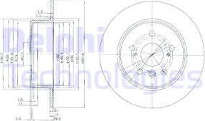 Delphi BG3183 - Гальмівний диск autozip.com.ua