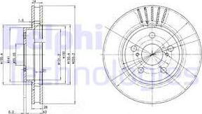 Delphi BG3187 - Гальмівний диск autozip.com.ua