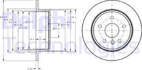 Delphi BG3178 - Гальмівний диск autozip.com.ua