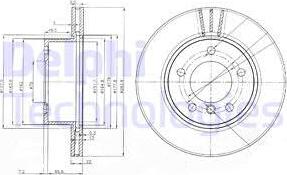 Delphi BG3899C-18B1 - Гальмівний диск autozip.com.ua