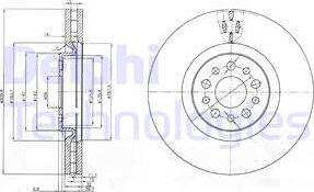 Delphi BG3898 - Гальмівний диск autozip.com.ua