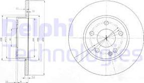 Delphi BG3840 - Гальмівний диск autozip.com.ua