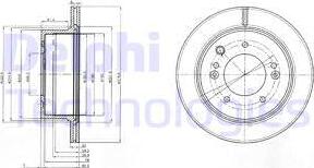 Delphi BG3859 - Гальмівний диск autozip.com.ua