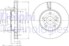 Delphi BG3850 - Гальмівний диск autozip.com.ua