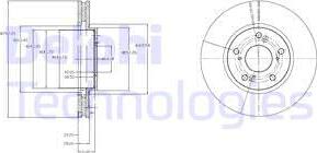 Delphi BG3851 - Гальмівний диск autozip.com.ua