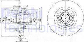 Delphi BG3888 - Гальмівний диск autozip.com.ua