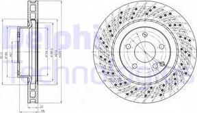 Delphi BG3883 - Гальмівний диск autozip.com.ua