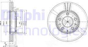 Delphi BG3874 - Гальмівний диск autozip.com.ua