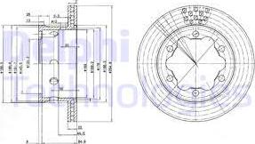 Delphi BG3399 - Гальмівний диск autozip.com.ua