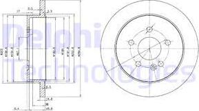 Delphi BG3398 - Гальмівний диск autozip.com.ua