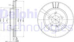 Delphi BG3397 - Гальмівний диск autozip.com.ua